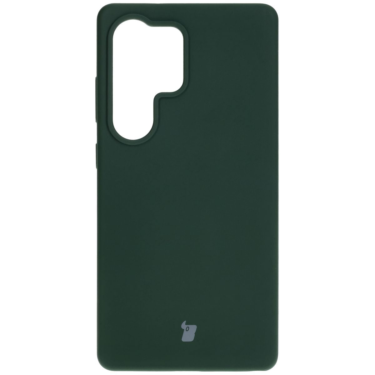 Silikon Handyhülle für Galaxy S25 Ultra, Bizon Soft Case, Dunkelgrün