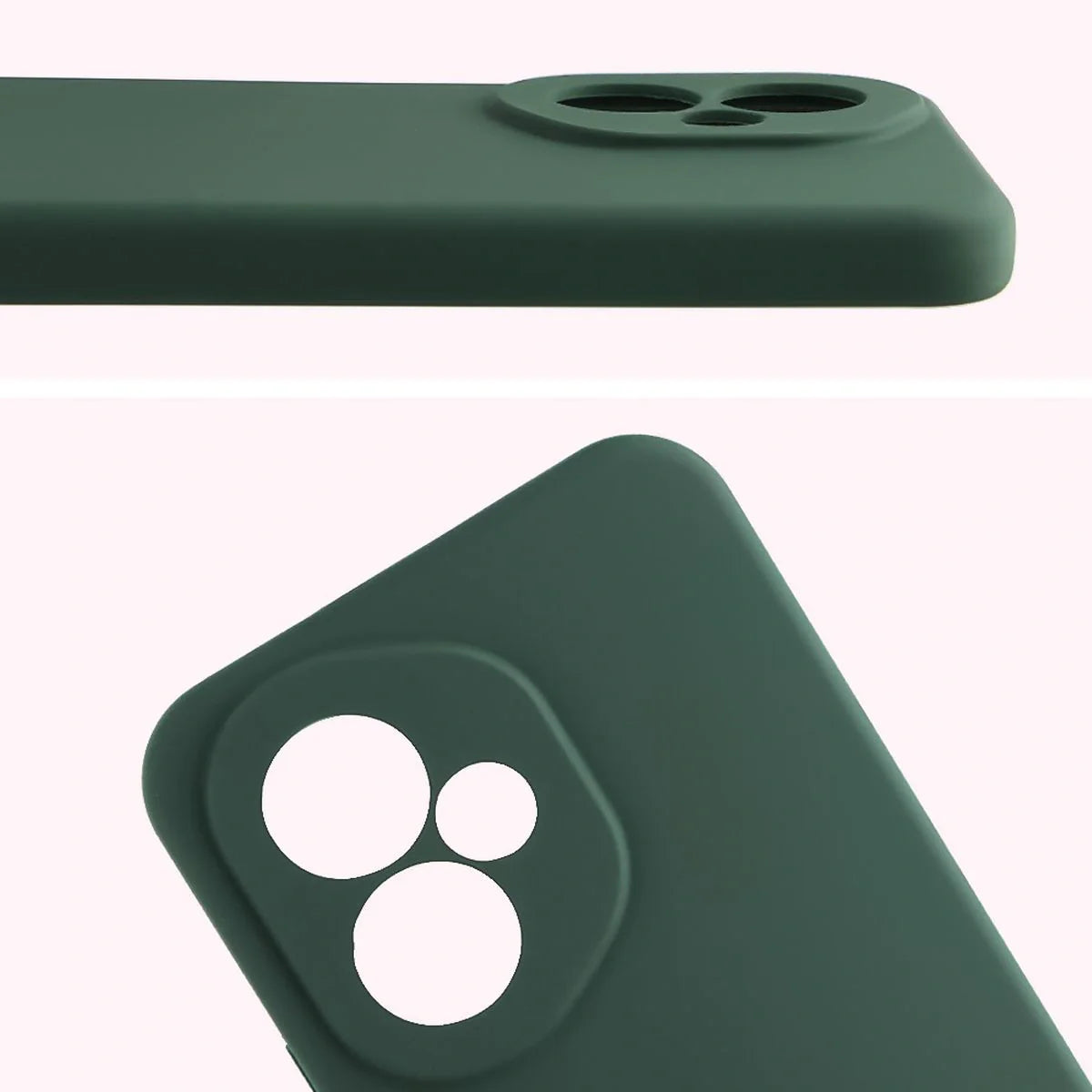 Silikon Handyhülle für Honor 400, Bizon Soft Case, Dunkelgrün