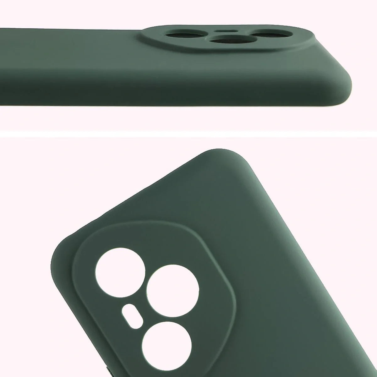 Silikon Handyhülle für Honor 400 Pro, Bizon Soft Case, Dunkelgrün