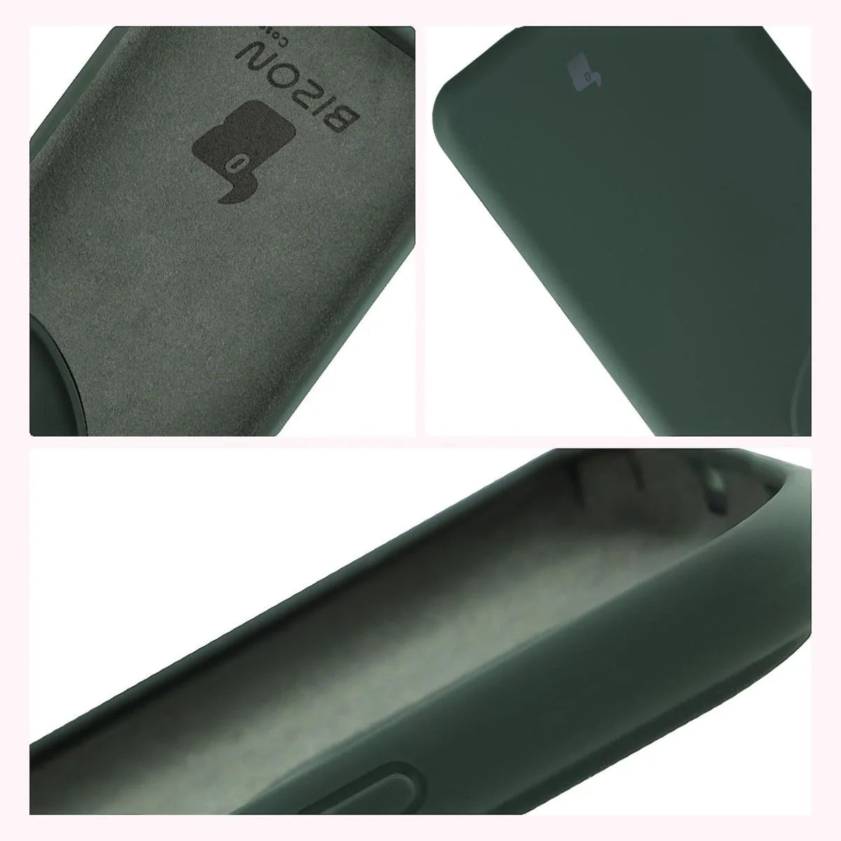 Silikon Handyhülle für Honor 400 Pro, Bizon Soft Case, Dunkelgrün