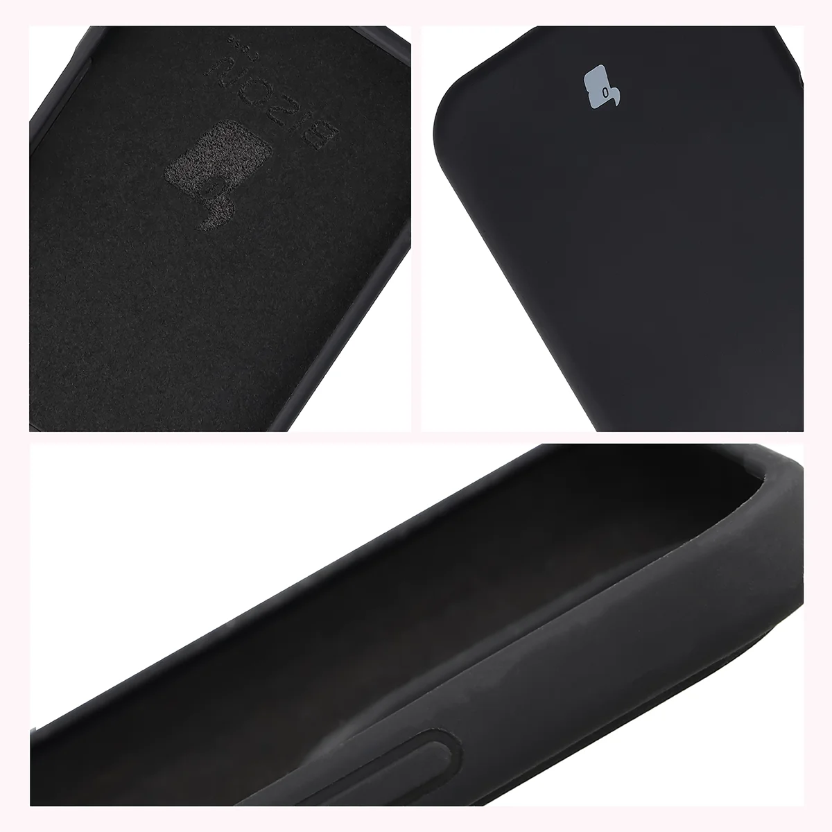 Silikon Handyhülle für Honor 600 Lite 5G, Bizon Soft Case, Schwarz