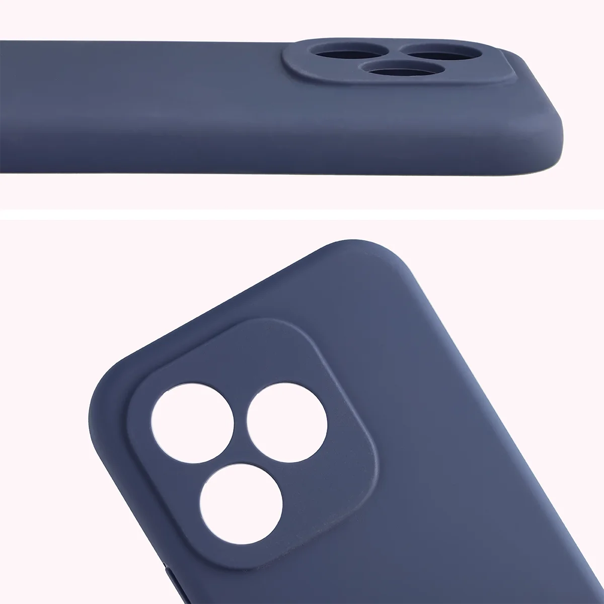 Silikon Handyhülle für Honor 600 Lite 5G, Bizon Soft Case, Dunkelblau