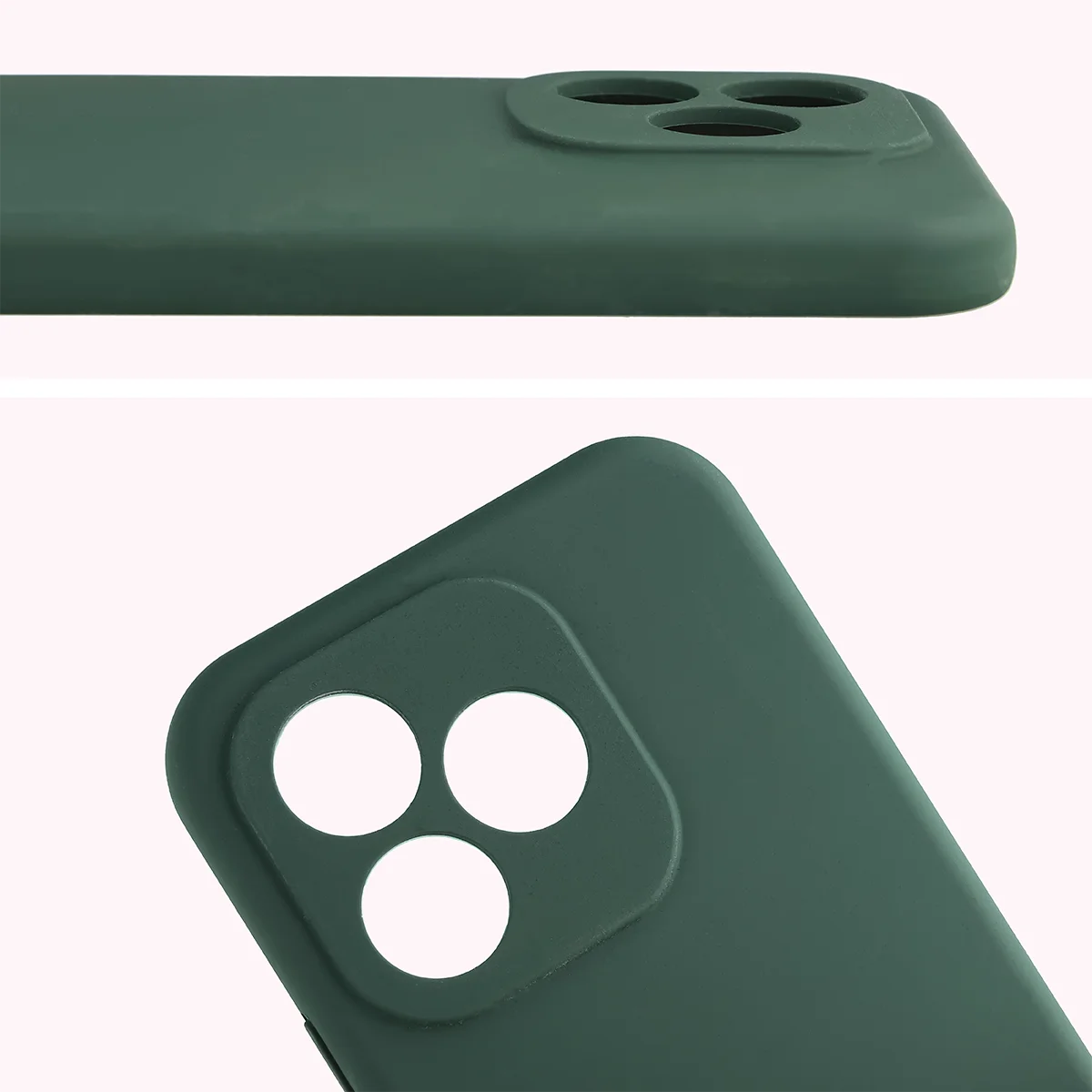 Silikon Handyhülle für Honor 600 Lite 5G, Bizon Soft Case, Dunkelgrün