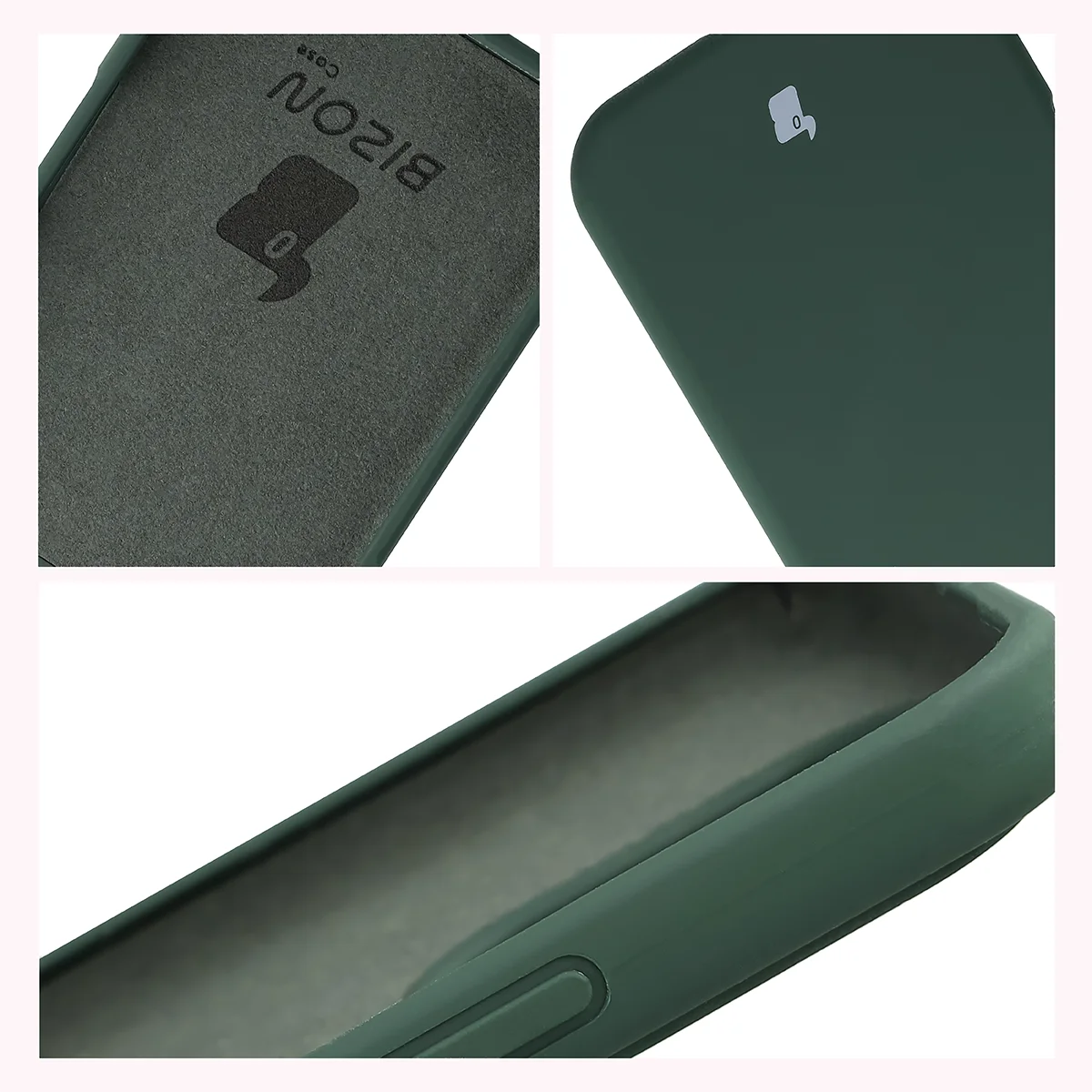Silikon Handyhülle für Honor 600 Lite 5G, Bizon Soft Case, Dunkelgrün