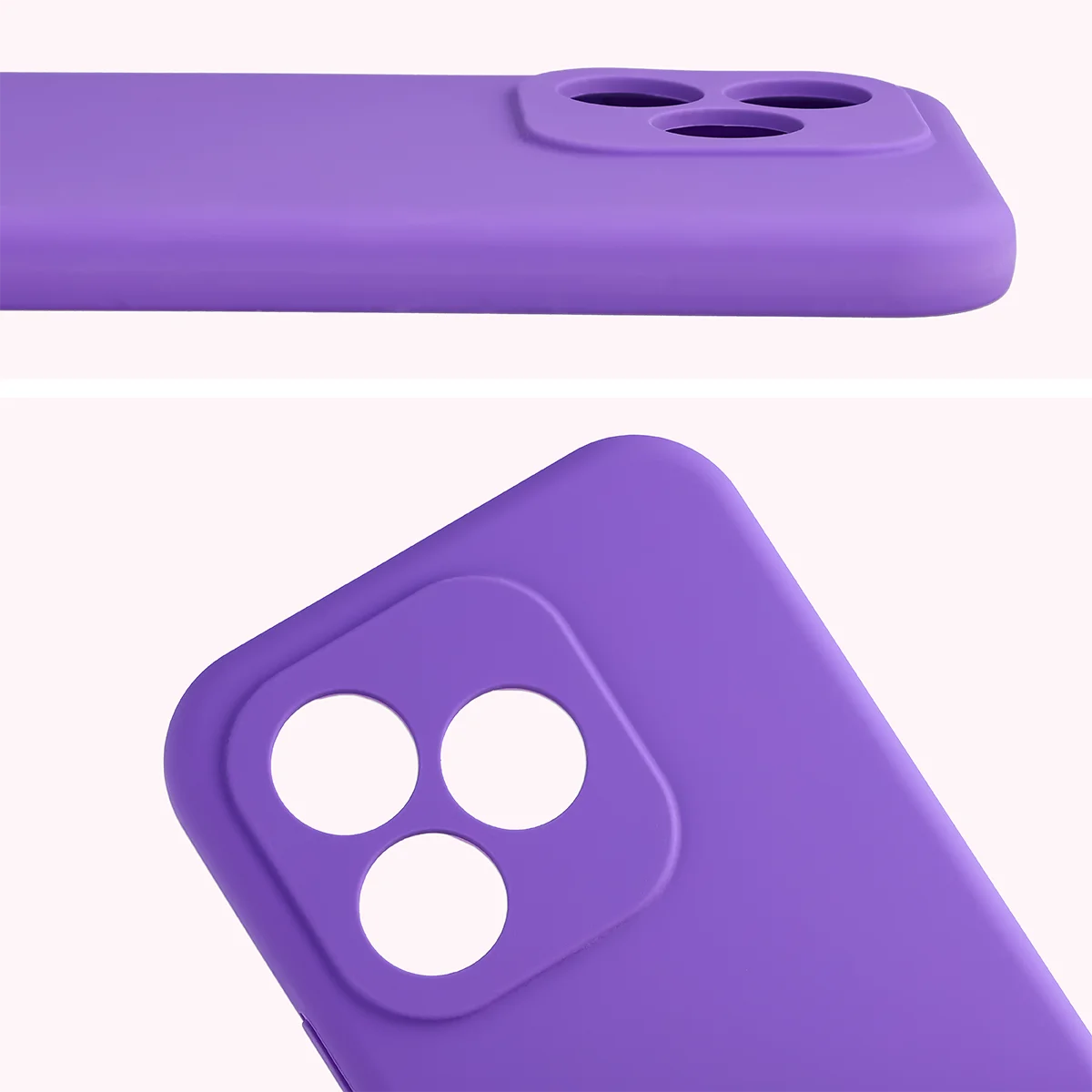Silikon Handyhülle für Honor 600 Lite 5G, Bizon Soft Case, Violett