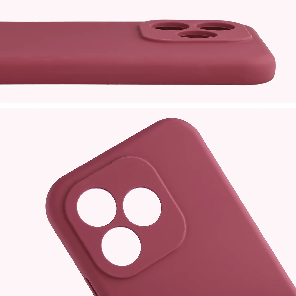 Silikon Handyhülle für Honor 600 Lite 5G, Bizon Soft Case, Pflaumenfarbe
