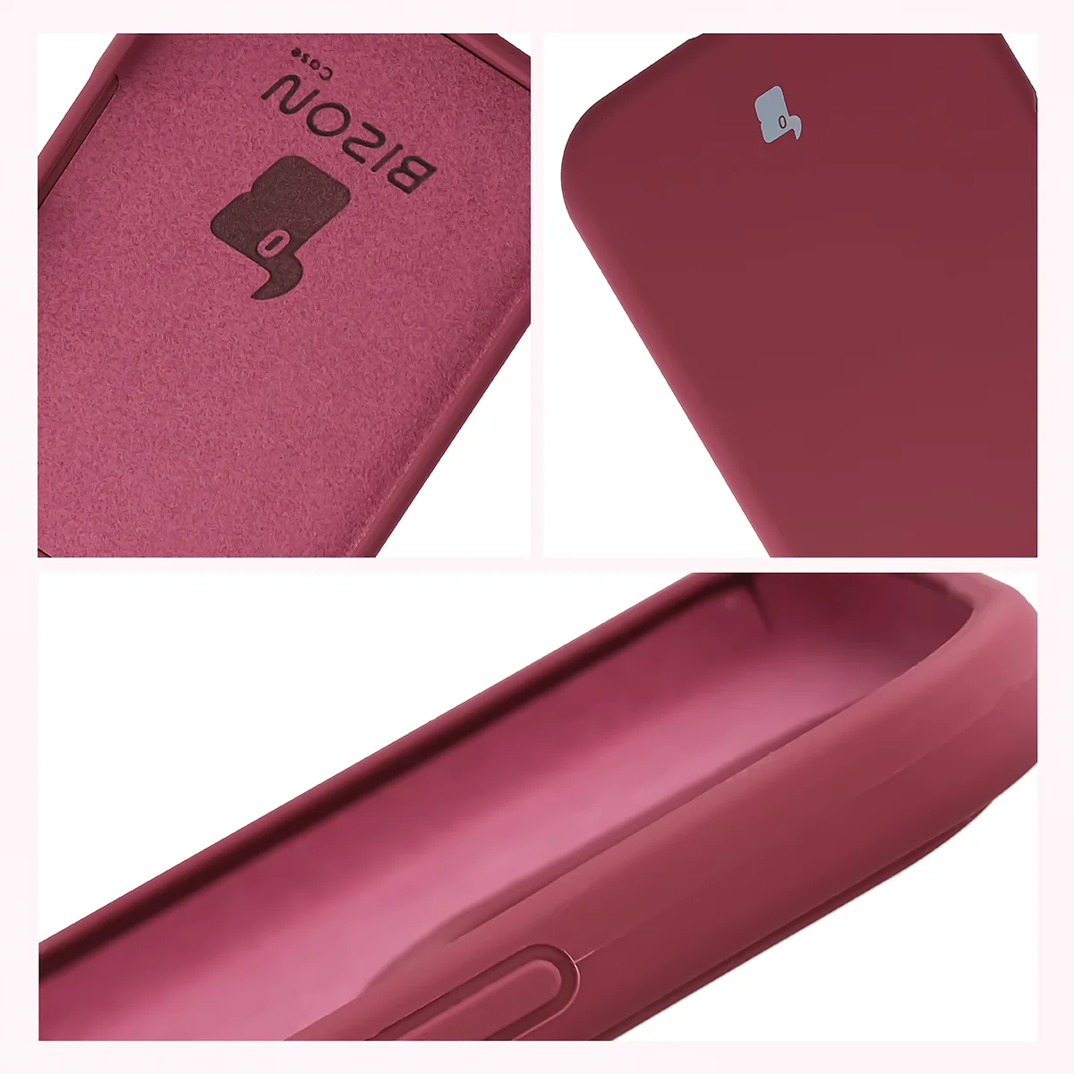Silikon Handyhülle für Honor 600 Lite 5G, Bizon Soft Case, Pflaumenfarbe