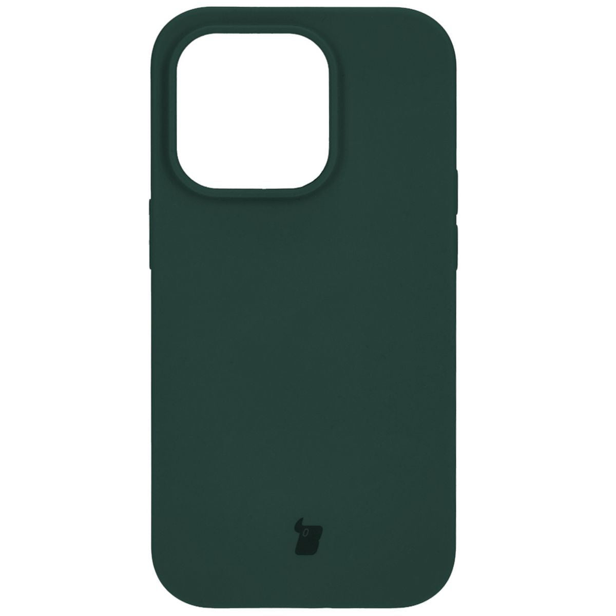 Silikon Schutzhülle für iPhone 14 Pro, Bizon Soft Case, Dunkelgrün