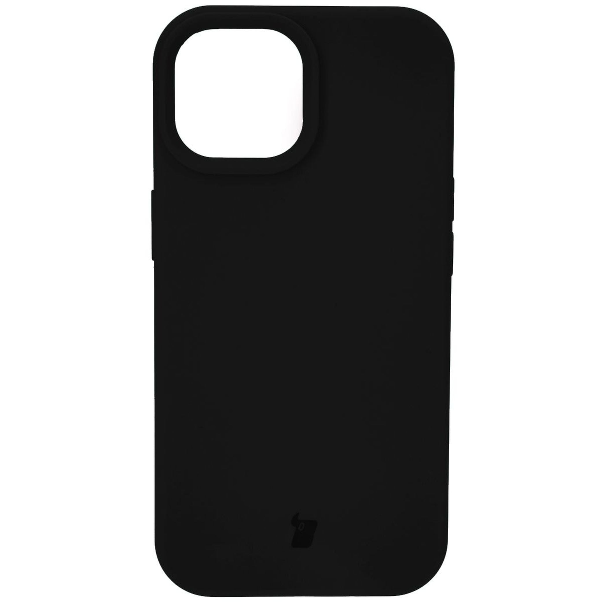 Silikon Handyhülle für iPhone 15, Bizon Soft Case, Schwarz