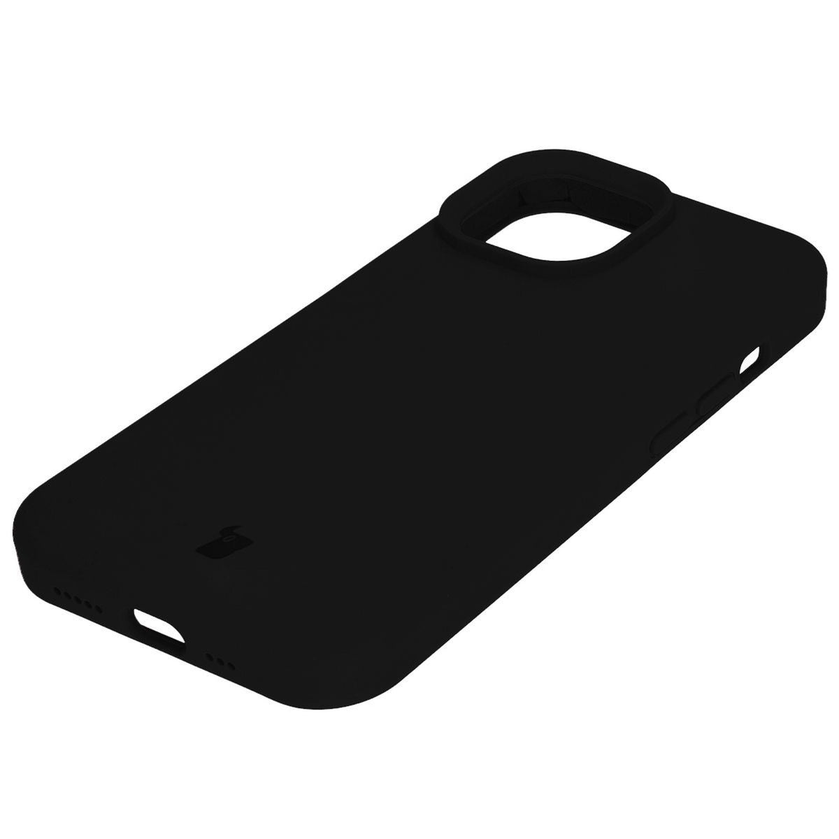 Silikon Handyhülle für iPhone 15, Bizon Soft Case, Schwarz