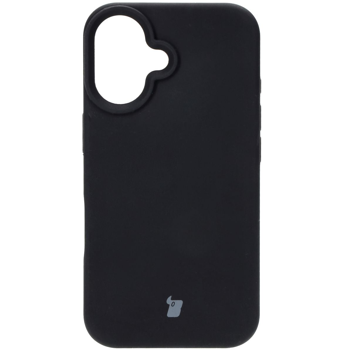 Silikon Handyhülle für iPhone 16, Bizon Soft Case, Schwarz