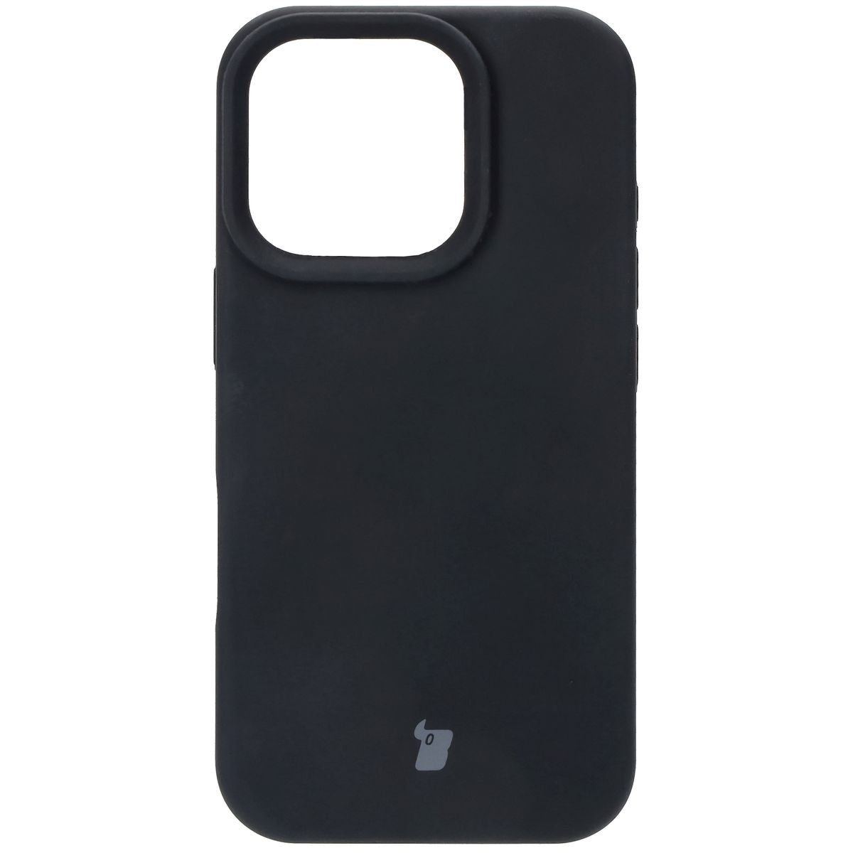 Silikon Handyhülle für iPhone 16 Pro, Bizon Soft Case, Schwarz