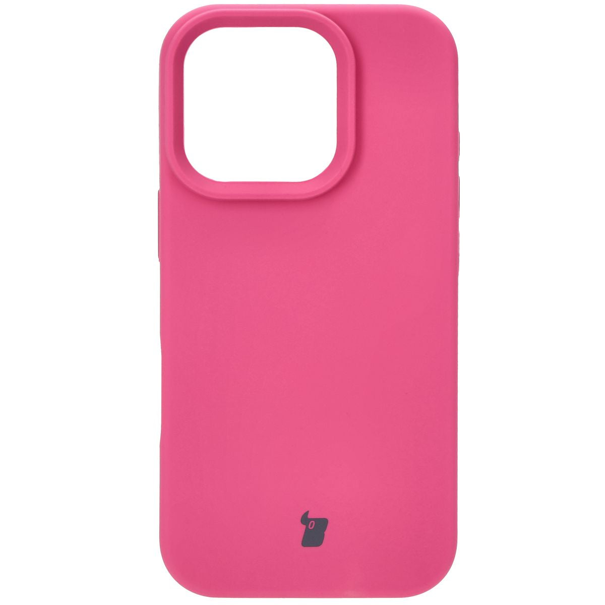 Silikon Handyhülle für iPhone 16 Pro, Bizon Soft Case, Dunkelpink