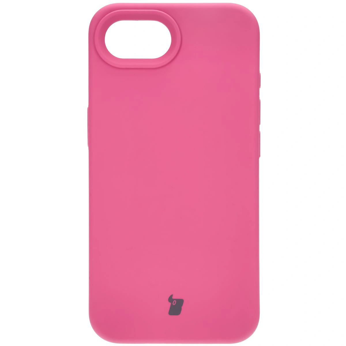 Silikon Handyhülle für iPhone 17e / 16e, Bizon Soft Case, Dunkelpink