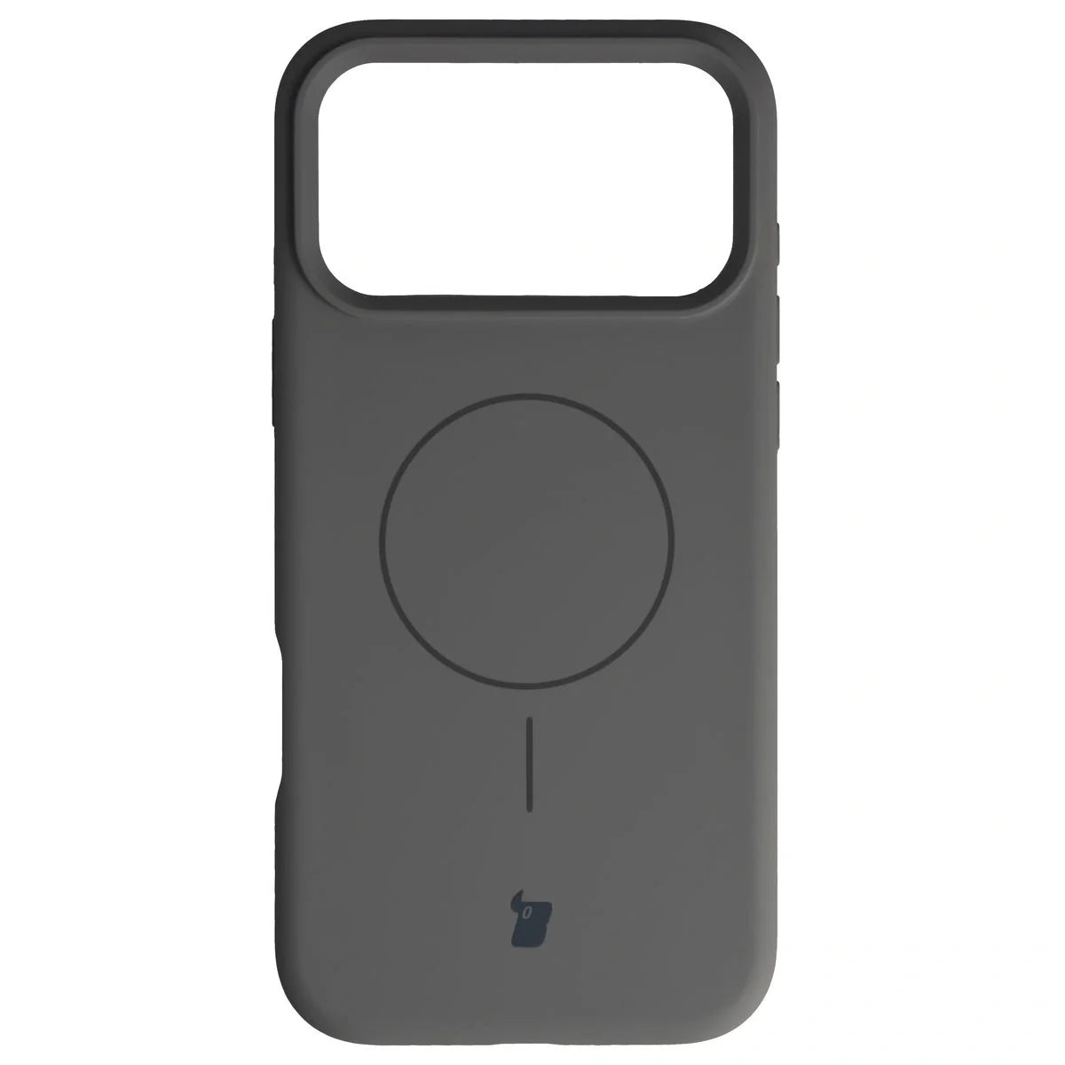 Silikon Handyhülle mit Magnetring für iPhone 18 Pro Max / 17 Pro Max, Bizon Soft Case Magnetic, Graphitfarben