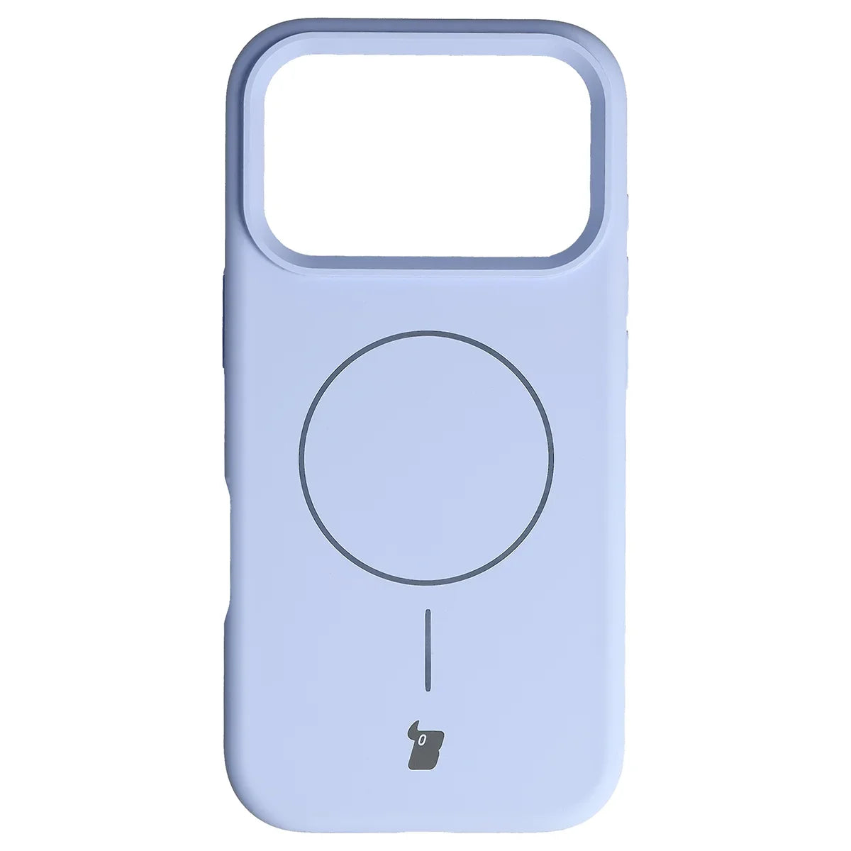 Silikon Handyhülle mit Magnetring für iPhone 18 Pro / 17 Pro, Bizon Soft Case Magnetic, Hellblau (2/8)