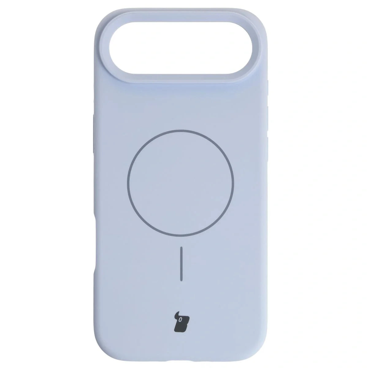 Silikon Handyhülle mit Magnetring für iPhone Air, Bizon Soft Case Magnetic, Hellblau