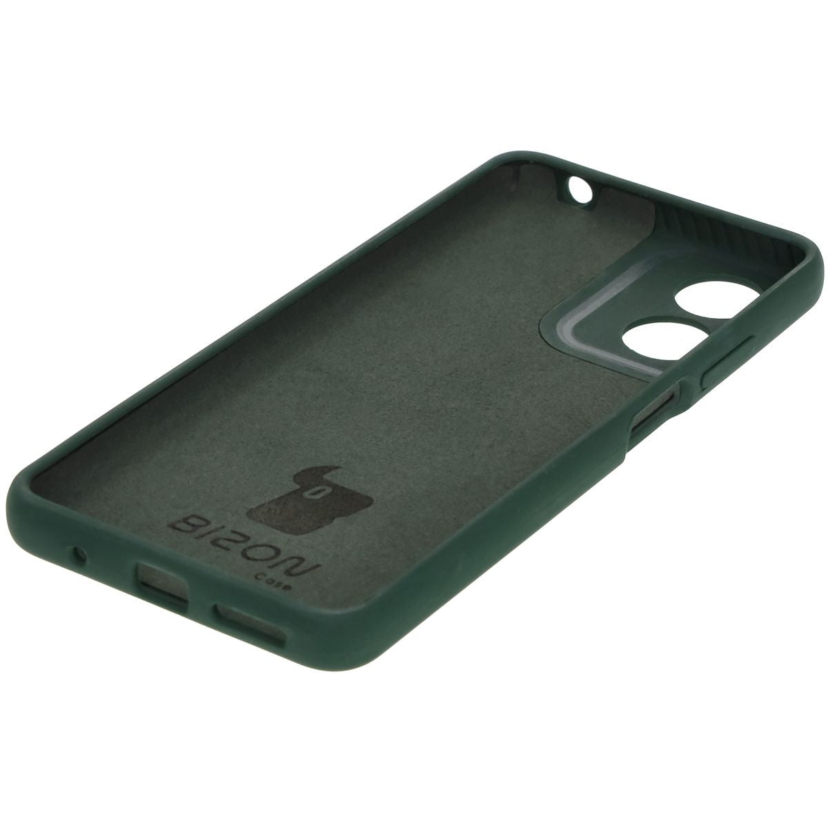 Silikon Handyhülle für Motorola Moto G04, Bizon Soft Case, Dunkelgrün