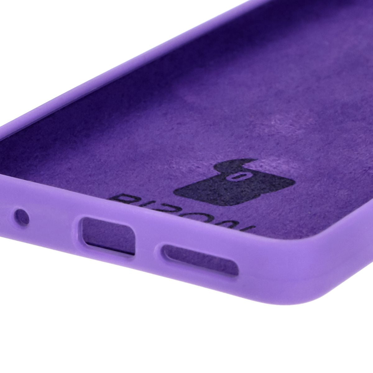 Silikon Handyhülle für Motorola Moto G04, Bizon Soft Case, Violett