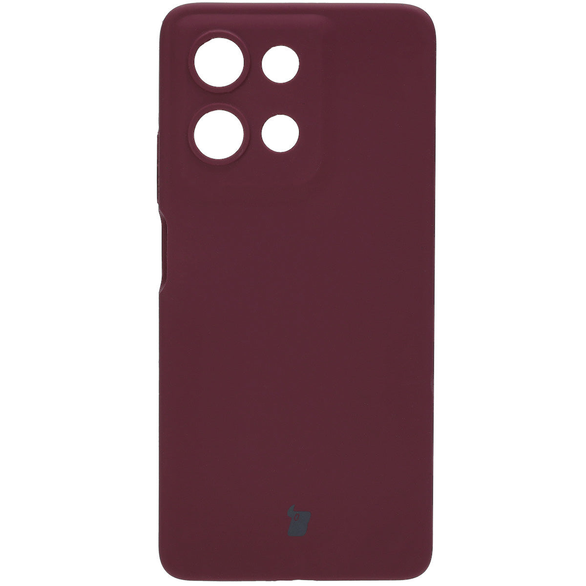 Silikon Handyhülle für Motorola Moto G75 5G, Bizon Soft Case, Pflaumenfarbe