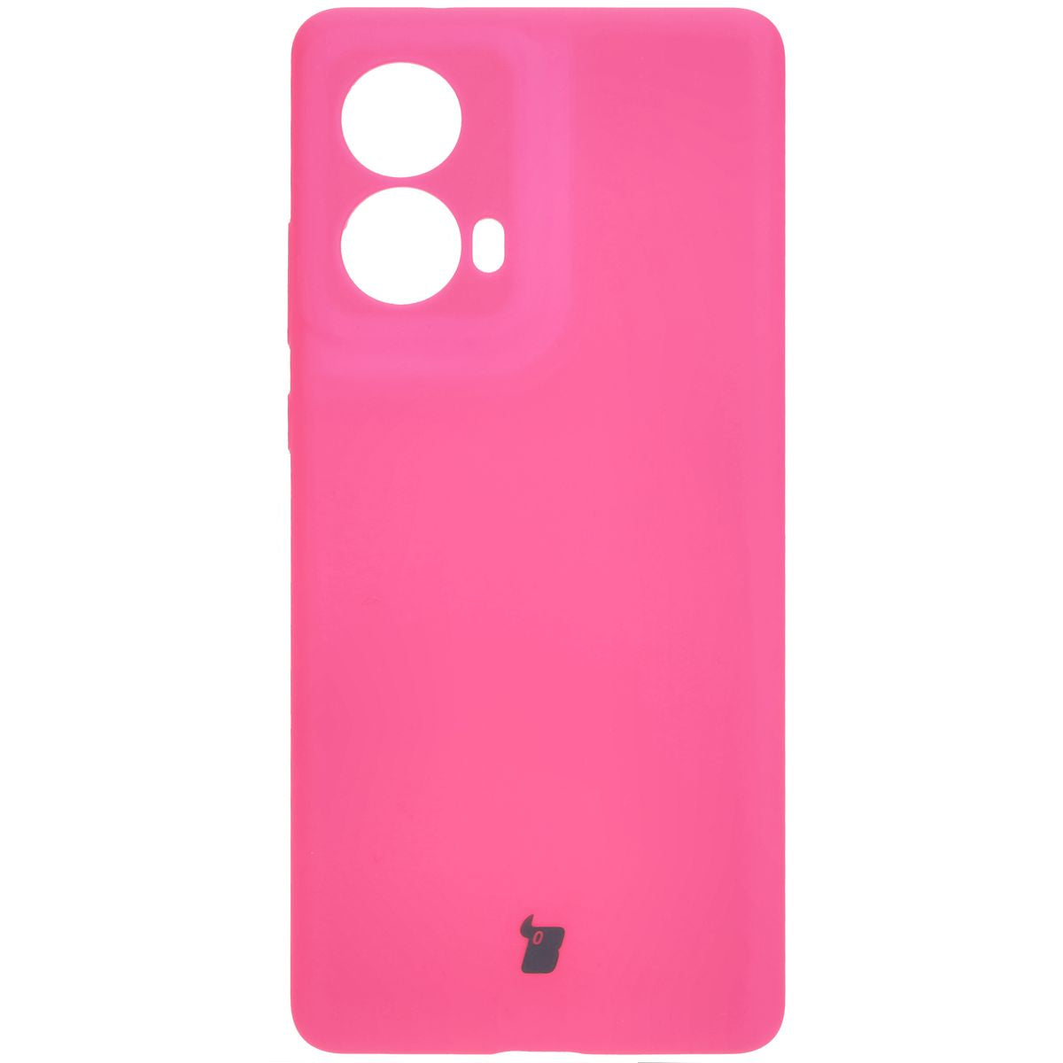 Silikon Handyhülle für Motorola Moto G85 5G, Bizon Soft Case, Neon-Pink