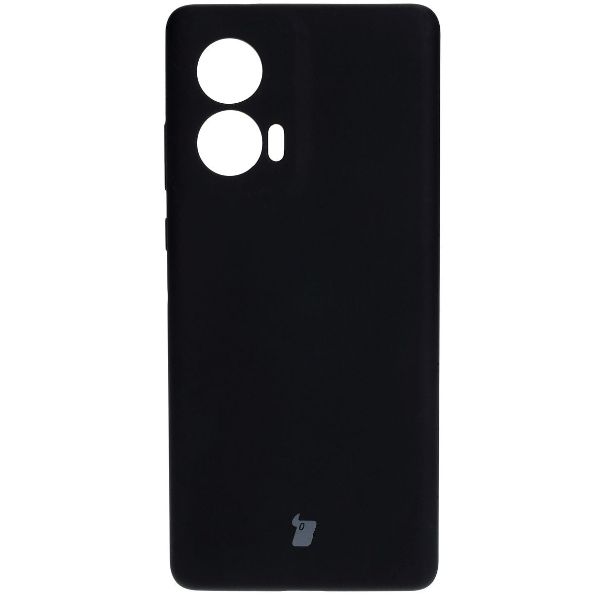 Silikon Handyhülle für Motorola Edge 50 Fusion, Bizon Soft Case, Schwarz