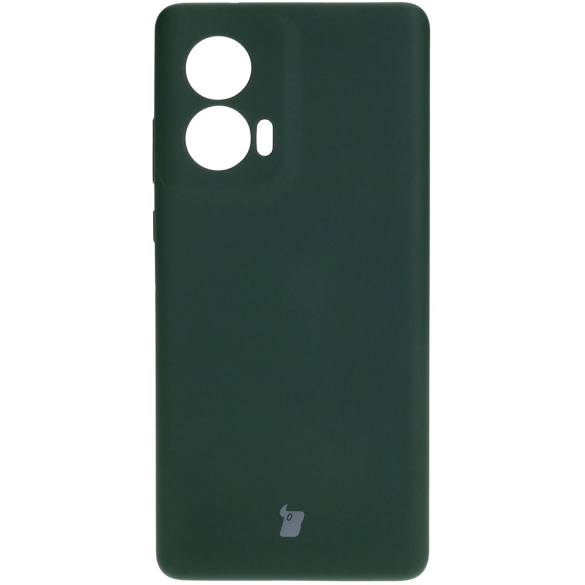 Silikon Handyhülle für Motorola Edge 50 Fusion, Bizon Soft Case, Dunkelgrün
