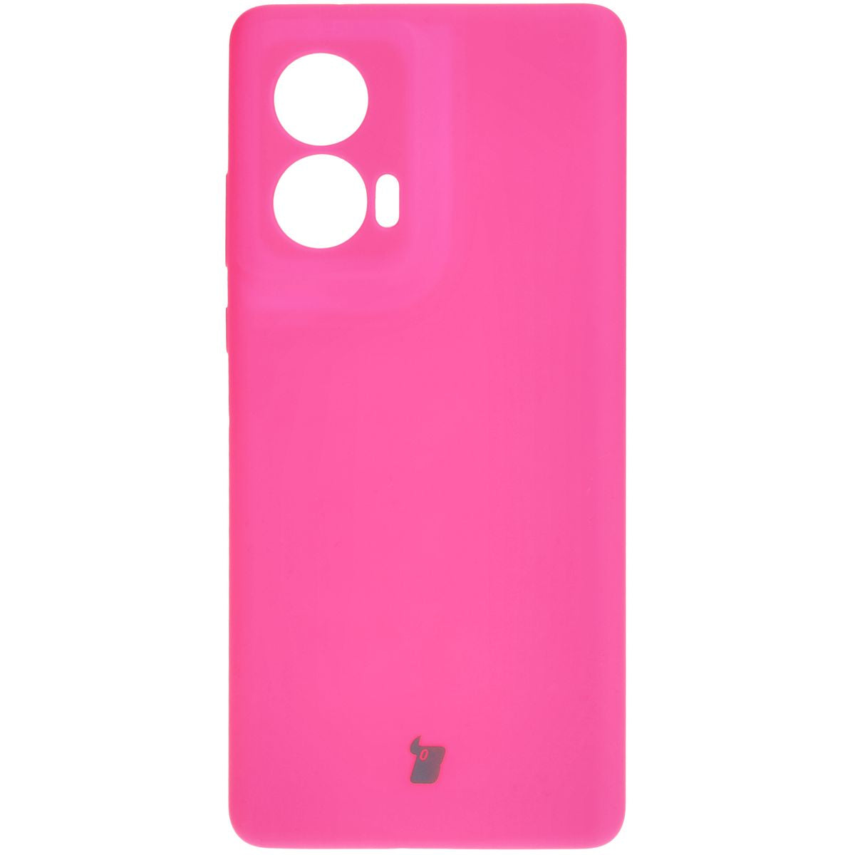 Silikon Handyhülle für Motorola Edge 50 Fusion, Bizon Soft Case, Neon-Pink