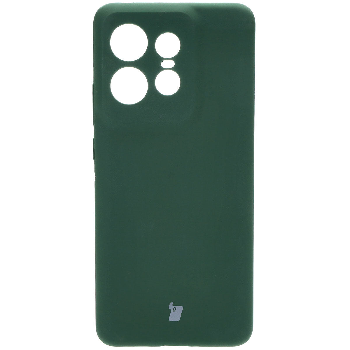 Silikon Handyhülle für Motorola Edge 50 Pro, Bizon Soft Case, Dunkelgrün