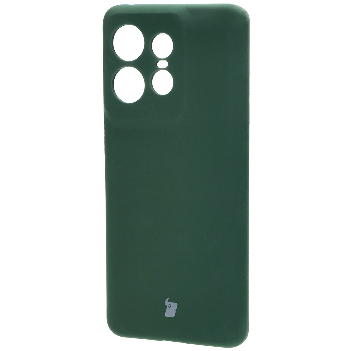 Silikon Handyhülle für Motorola Edge 50 Pro, Bizon Soft Case, Dunkelgrün
