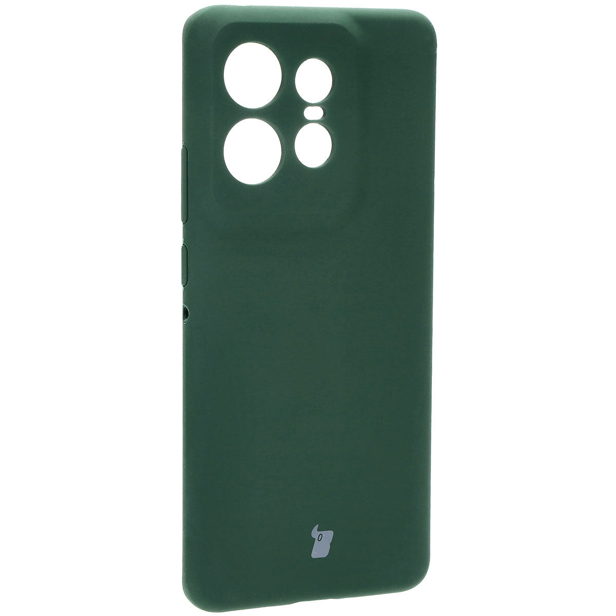 Silikon Handyhülle für Motorola Edge 50 Pro, Bizon Soft Case, Dunkelgrün
