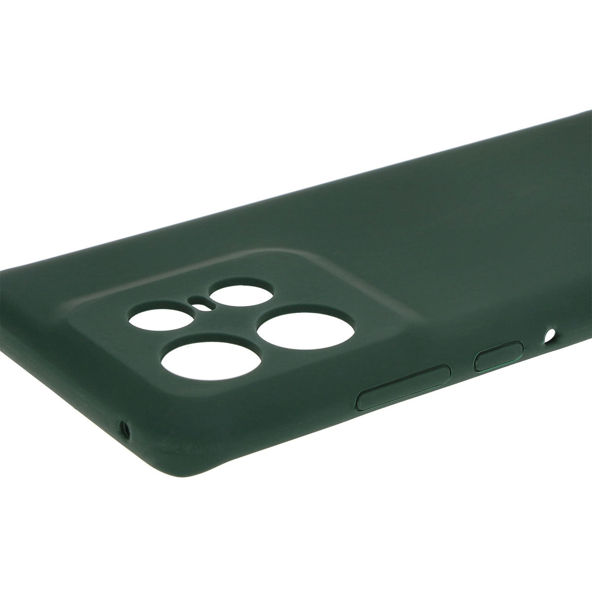 Silikon Handyhülle für Motorola Edge 50 Pro, Bizon Soft Case, Dunkelgrün
