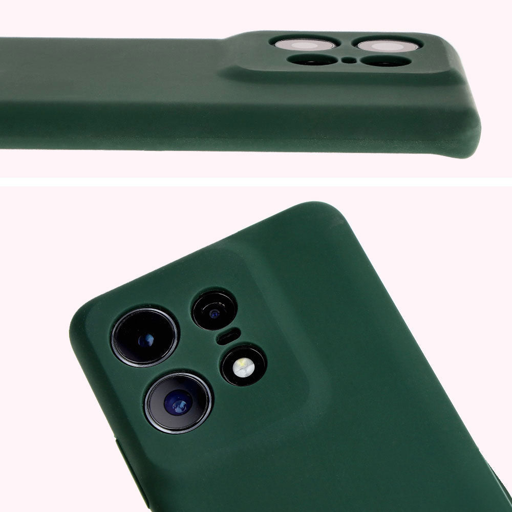 Silikon Handyhülle für Motorola Edge 50 Pro, Bizon Soft Case, Dunkelgrün