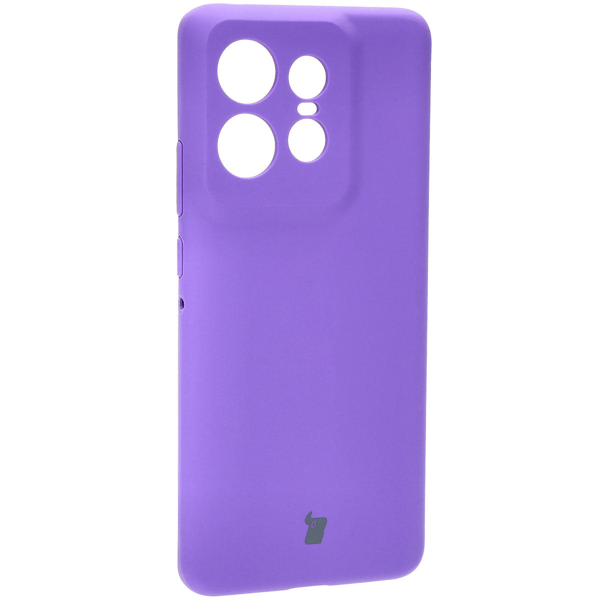 Silikon Handyhülle für Motorola Edge 50 Pro, Bizon Soft Case, Violett