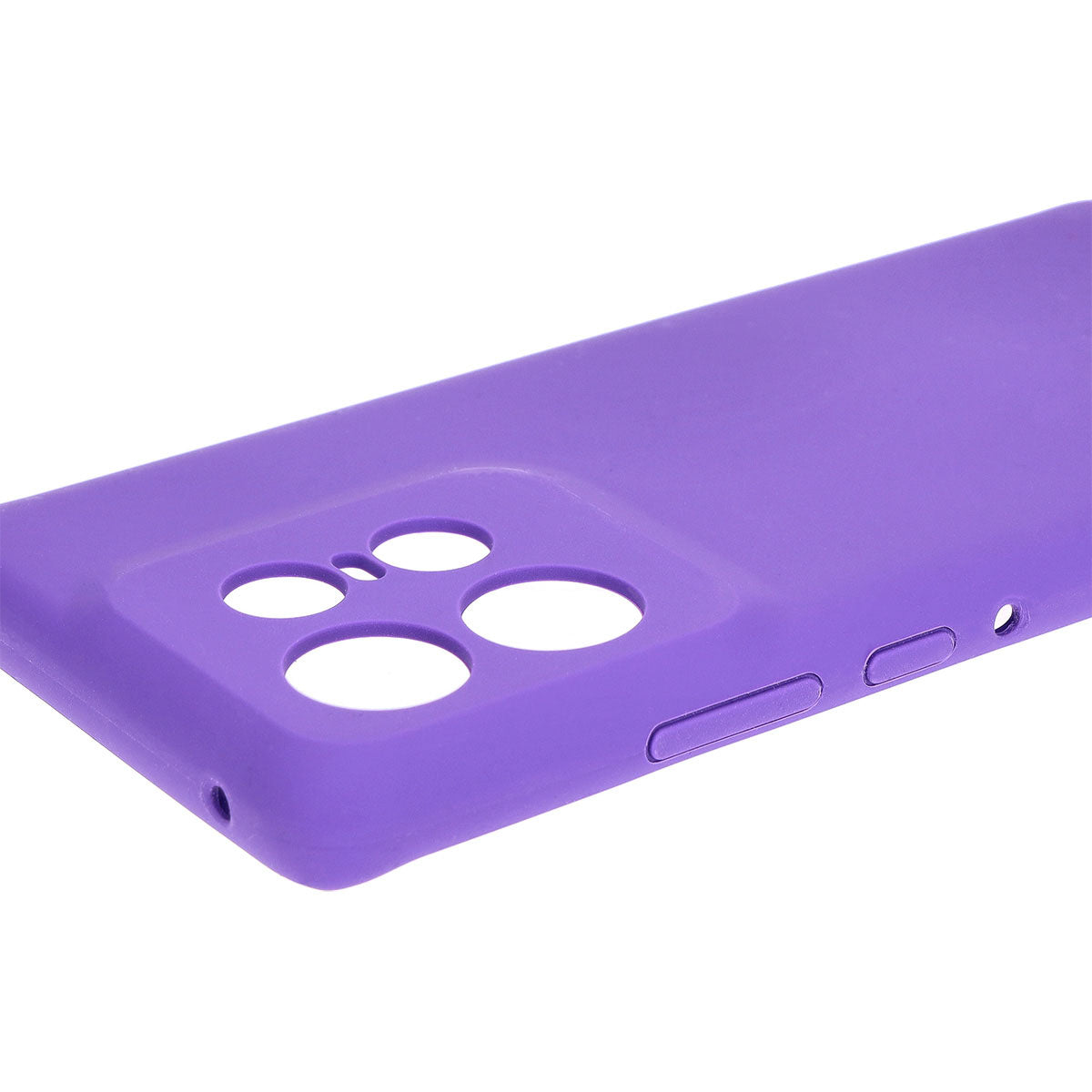 Silikon Handyhülle für Motorola Edge 50 Pro, Bizon Soft Case, Violett