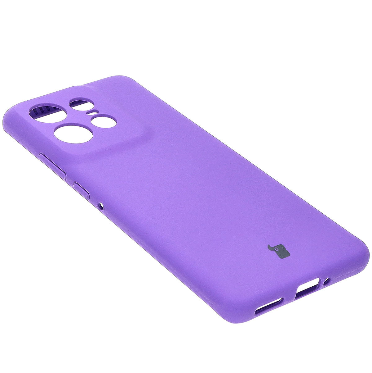 Silikon Handyhülle für Motorola Edge 50 Pro, Bizon Soft Case, Violett