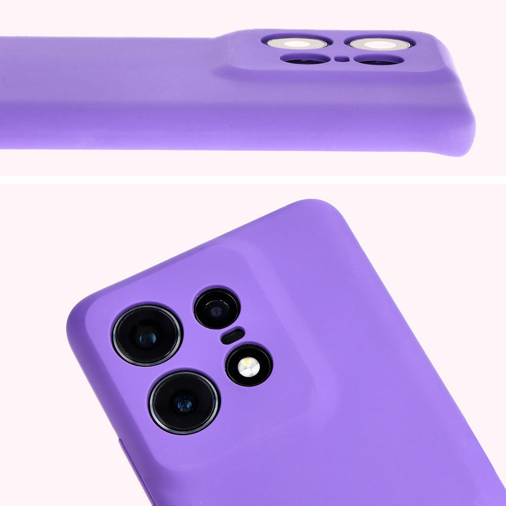 Silikon Handyhülle für Motorola Edge 50 Pro, Bizon Soft Case, Violett