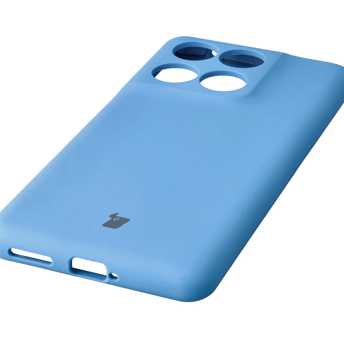 Silikon Handyhülle für Motorola Edge 60 Fusion / 60, Bizon Soft Case, Blau