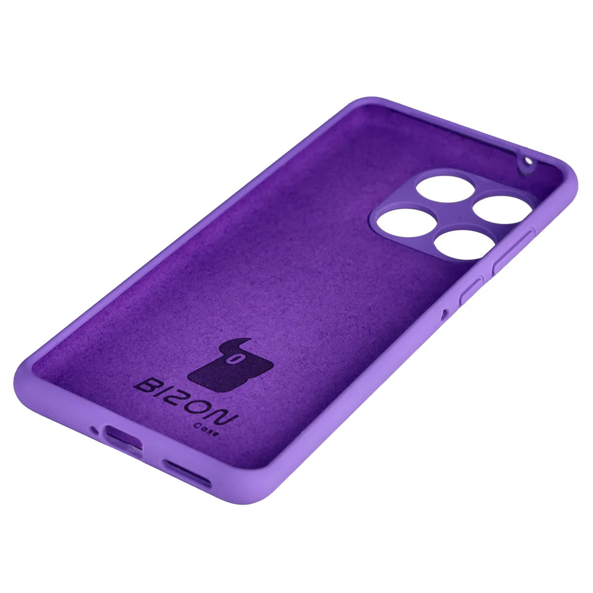 Silikon Handyhülle für Motorola Edge 60 Fusion / 60, Bizon Soft Case, Violett