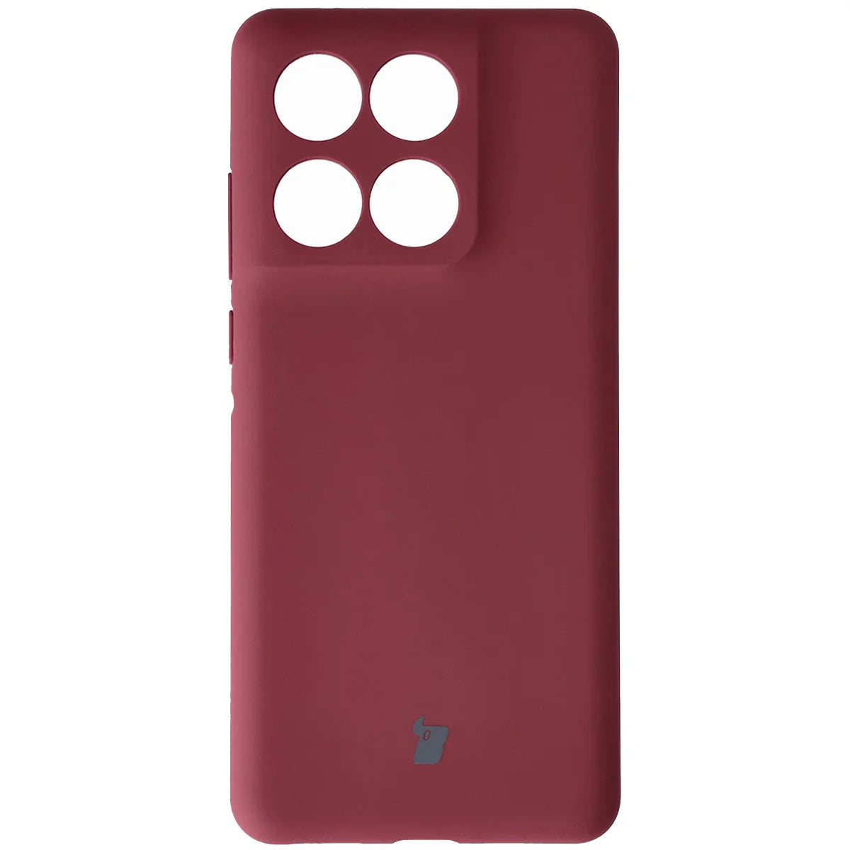 Silikon Handyhülle für Motorola Edge 60 Fusion / 60, Bizon Soft Case, Pflaumenfarbe