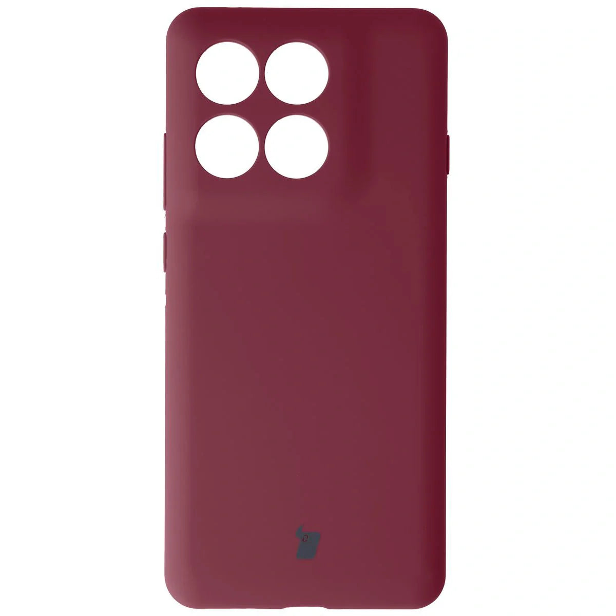 Silikon Handyhülle für Motorola Edge 60 Pro, Bizon Soft Case, Pflaumenfarbe