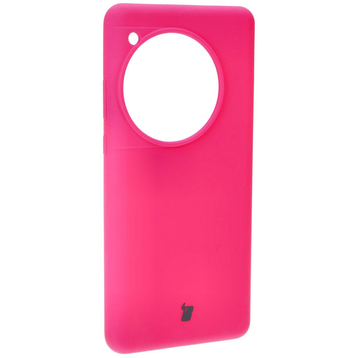 Silikon Handyhülle für OnePlus 12, Bizon Soft Case, Dunkelpink