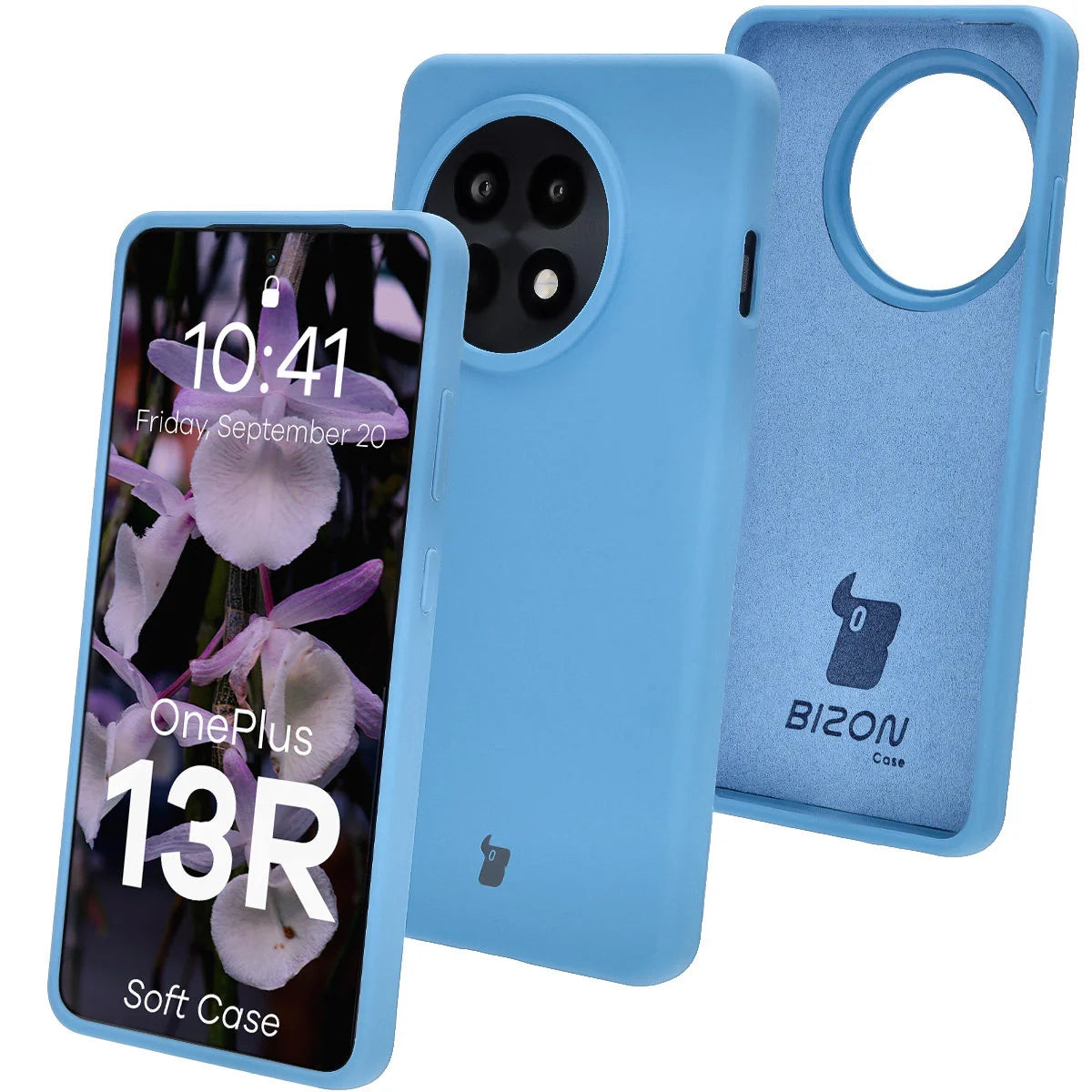 Silikon Handyhülle für OnePlus 13R, Bizon Soft Case, Blau