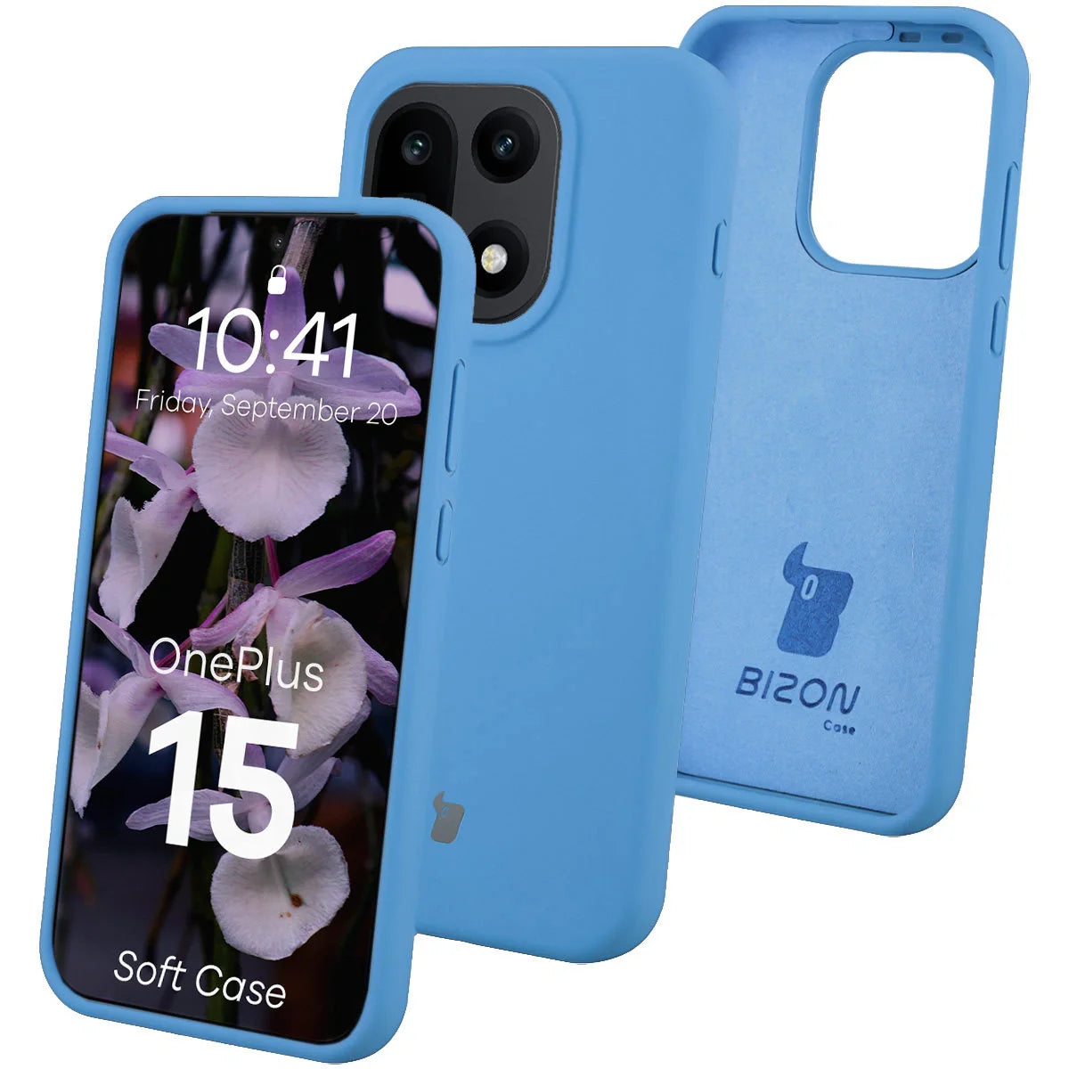 Silikon Handyhülle für OnePlus 15, Bizon Soft Case, Blau