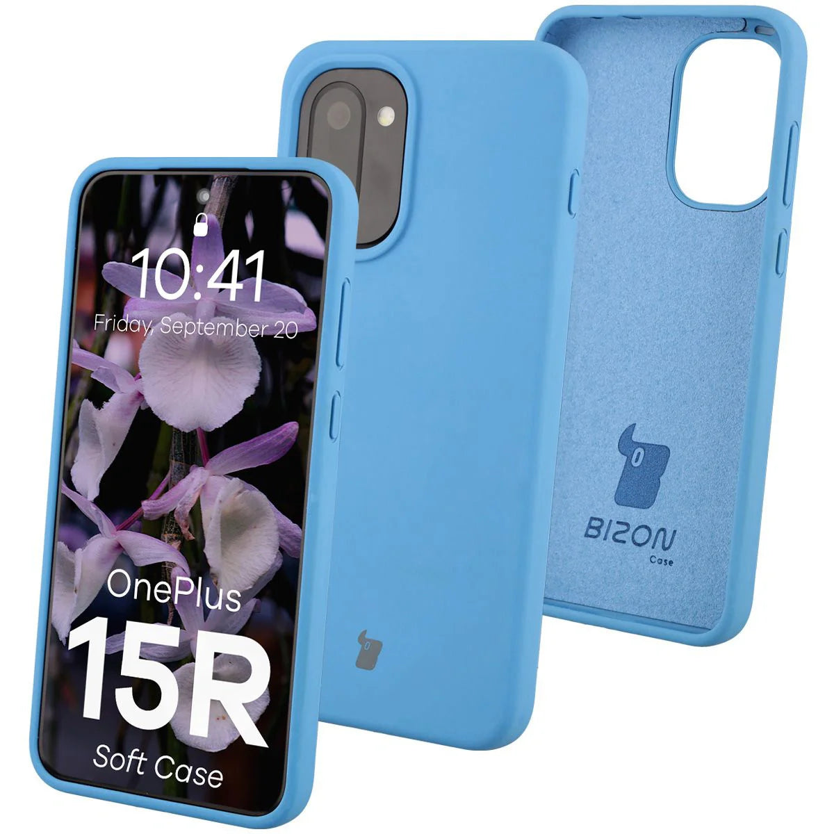 Silikon Handyhülle für OnePlus 15R, Bizon Soft Case, Blau