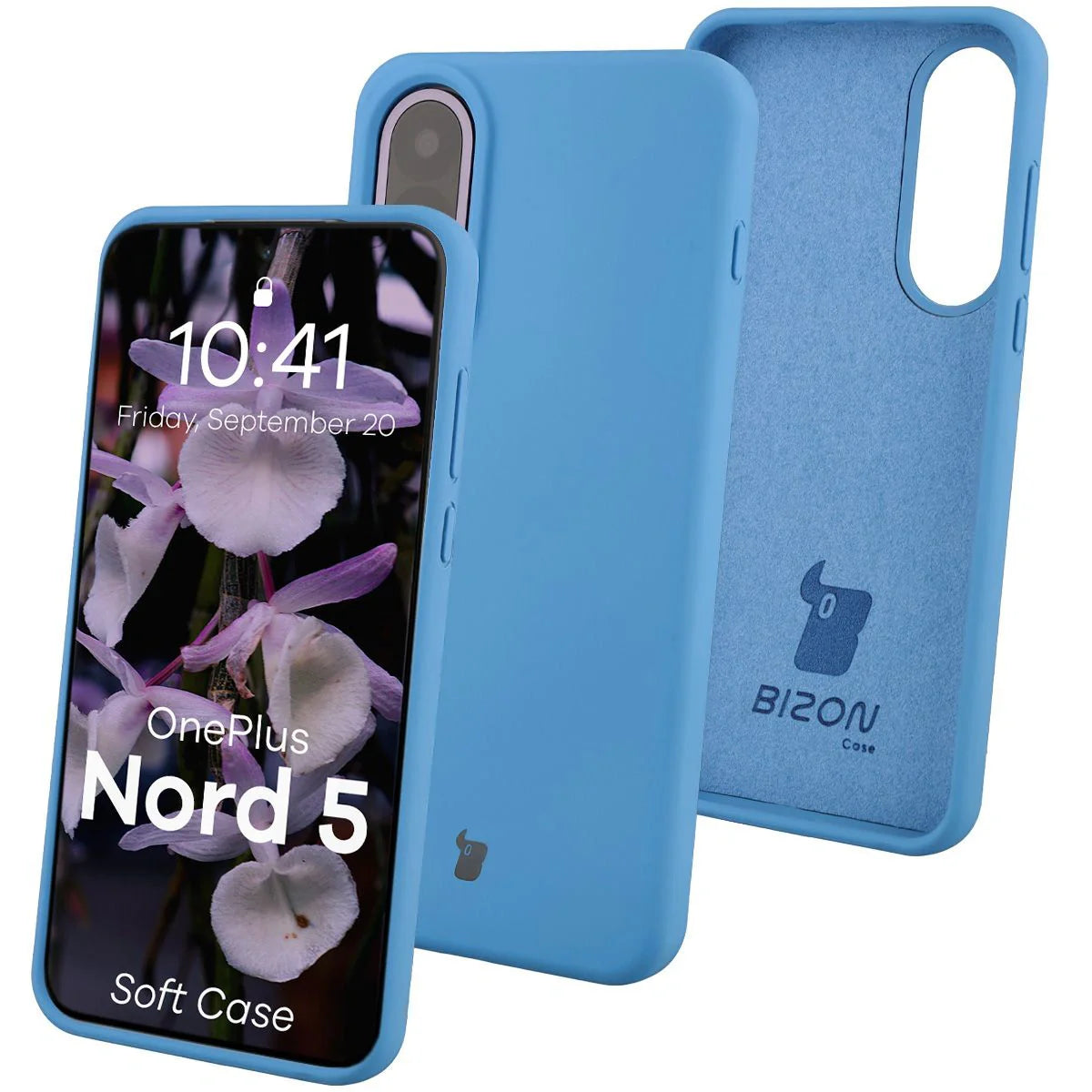 Silikon Handyhülle für OnePlus Nord 5, Bizon Soft Case, Blau