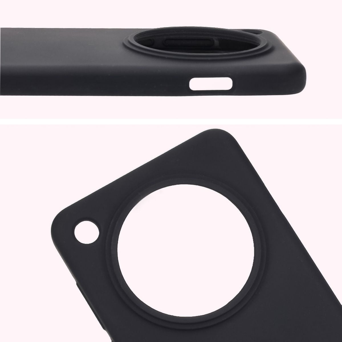 Silikon Handyhülle für Oppo Find X8 Pro, Bizon Soft Case, Schwarz
