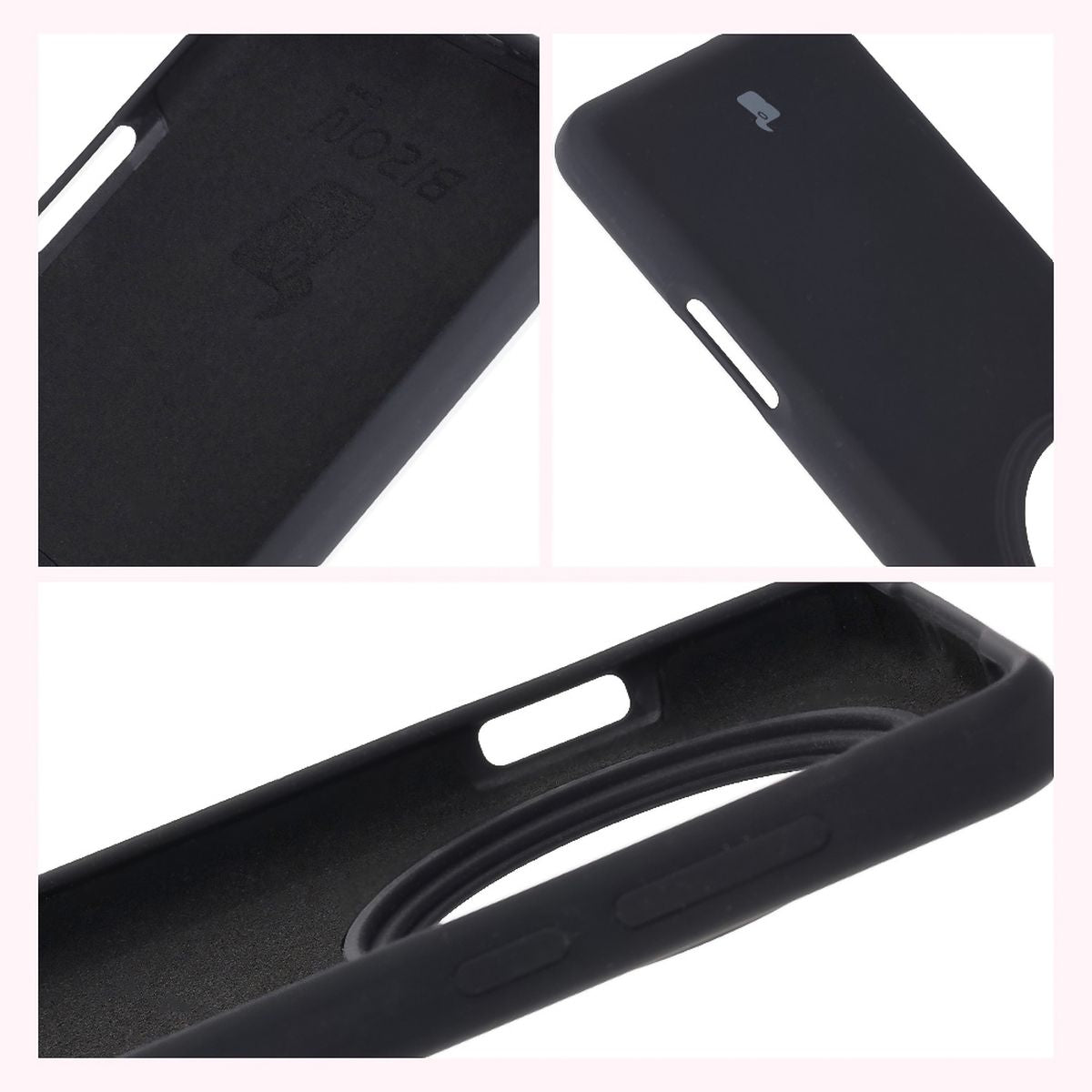 Silikon Handyhülle für Oppo Find X8 Pro, Bizon Soft Case, Schwarz