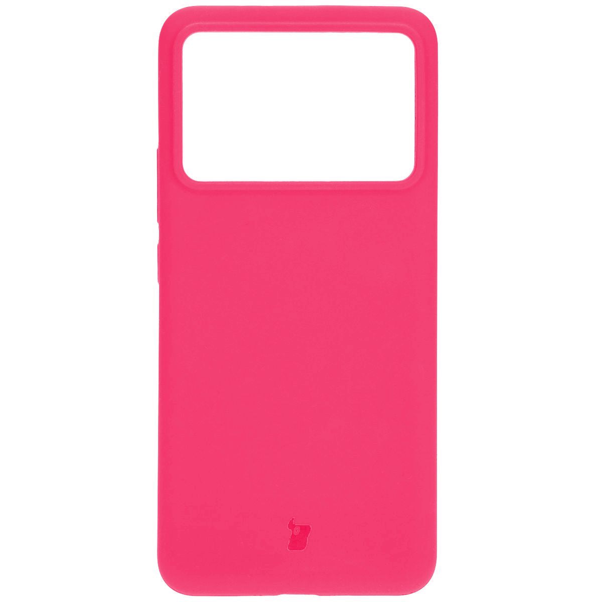 Silikon Handyhülle für Xiaomi Poco F6 Pro, Bizon Soft Case, Neon-Pink