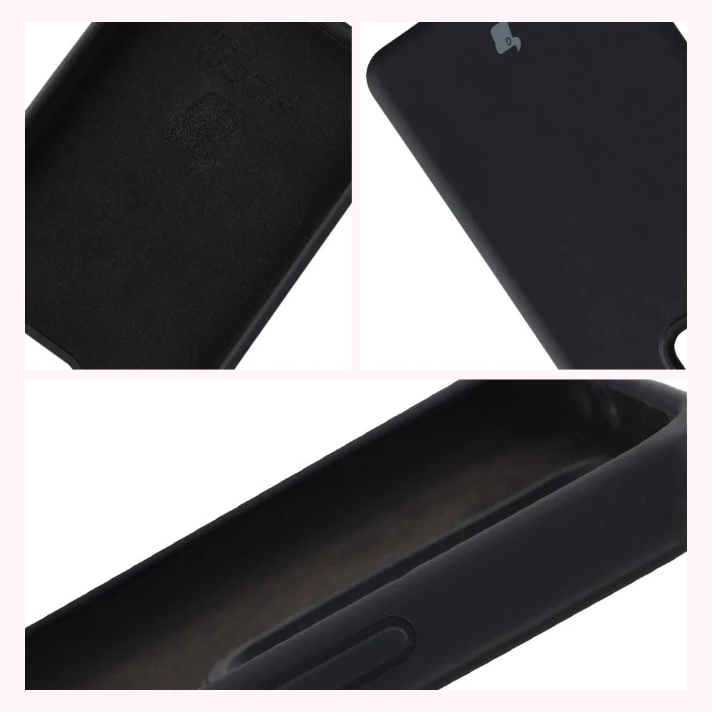 Silikon Handyhülle für Realme GT 7 / 7T, Bizon Soft Case, Schwarz